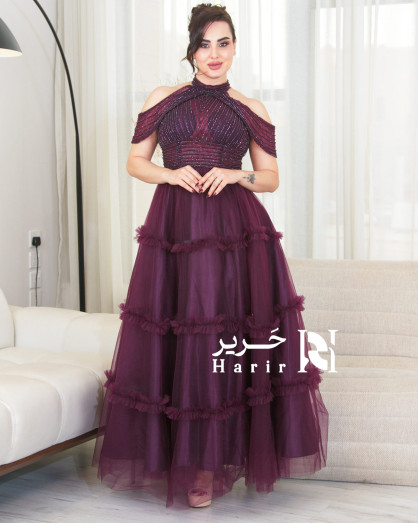 pink floral embroidered dress Pink Petals Tulle Dress– Teuta Matoshi main image 1