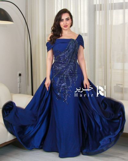 royal blue off shoulder dress Zapaka Women Royal Blue Long Prom Dress with Slit Off The Shoulder Mermaid  Corset Satin Formal Dress with Lace Up Back – ZAPAKA main image 0