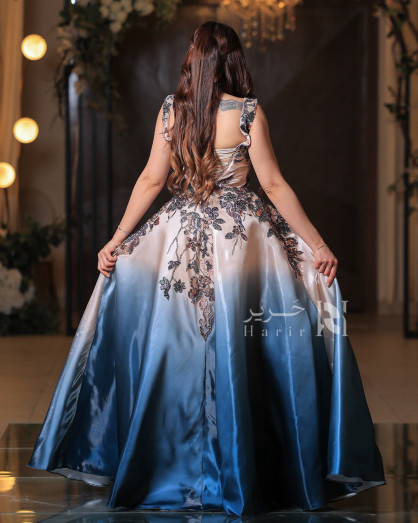 beige ball gown