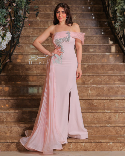 white christmas dresses Light Pink Chiffon Long Sleeve Maxi Dress – PinkBlush main image 0