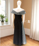 Black Evening Dress with Luxurious Silver Details Black Evening Dress with Luxurious Silver Details