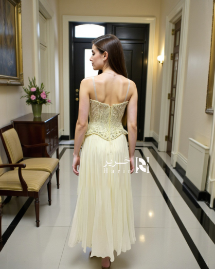 ivory and gold formal dress Primavera Couture 4523 Beaded Slit Prom Long Formal Dress