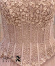 Blush Pink 3D Floral Corset Evening Gown