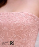 Soft Pink Evening Dress with Elegant Lace Embroidery
