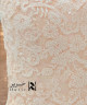 Soft pink evening dress with a sweetheart design and luxurious embroidery