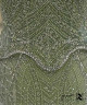Luxury Sage Olive Green Crystal Embroidered Evening Dress with Sweetheart Corset Bodice, High Neck Cape and Sheer Tulle Draping