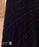 Dark Burgundy Beaded Evening Dress with Cross V-Neckline, Short Sleeves and Soft Tulle Skirt