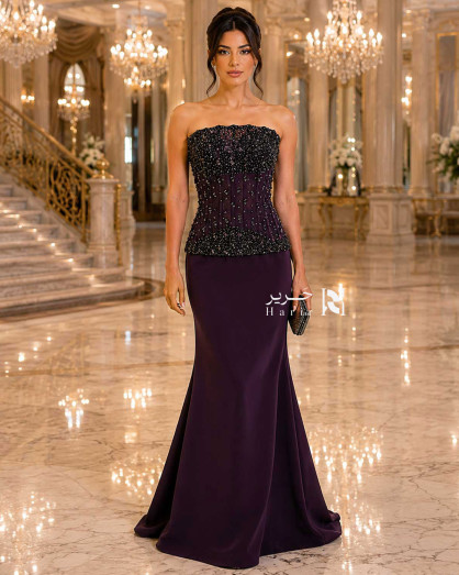 dark purple corset dress Purple Prom Dresses ABC Fashion