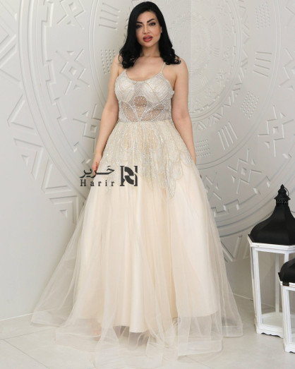 white christmas dresses Cream Tiered Ruffled Lace Maxi Dress with Partial Lining main image 0
