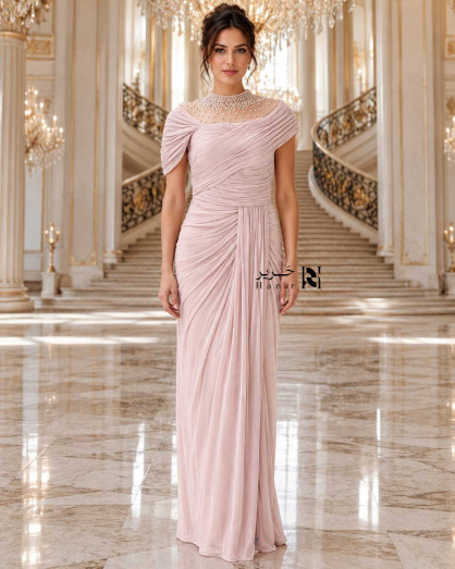 light pink sheer dress Sheer Luck Thea Sheath Mesh Backless Maxi Dress (Light Pink) S