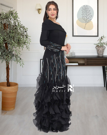 one shoulder long sleeve black formal dress Black One Shoulder Sexy Prom Dress Long Evening Dress With Gloves SH1320