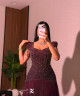 Luxury Burgundy Beaded Evening Dress with Short Sleeves and Side Fringes